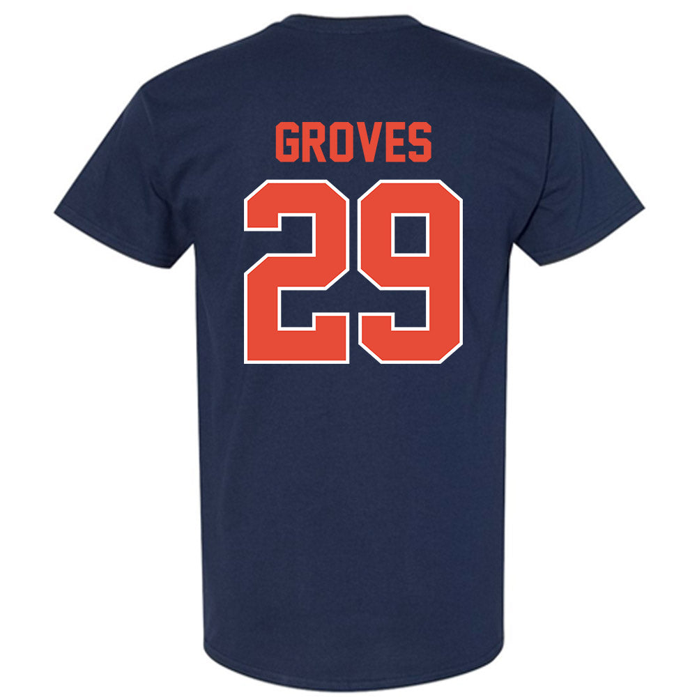 Illinois - NCAA Baseball : Nick Groves - Classic Shersey T-Shirt-1