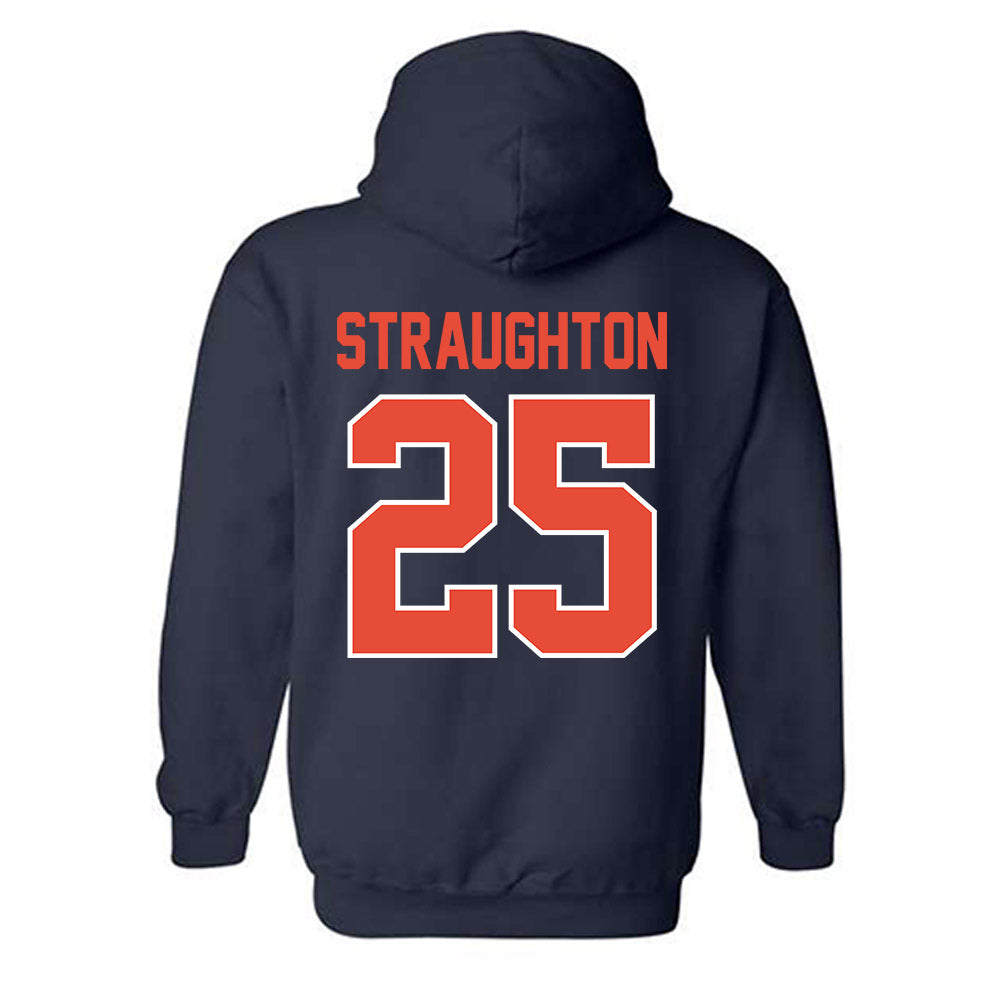 Illinois - NCAA Football : Des Straughton - Classic Shersey Hooded Sweatshirt-1