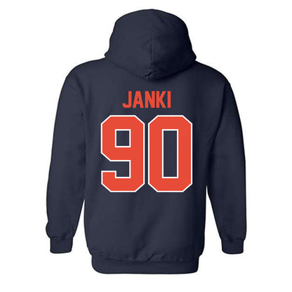 Illinois - NCAA Football : Carter Janki - Classic Shersey Hooded Sweatshirt-1