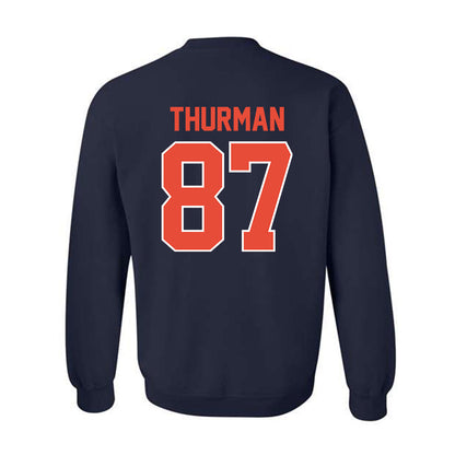 Illinois - NCAA Football : BJ Thurman - Classic Shersey Crewneck Sweatshirt-1