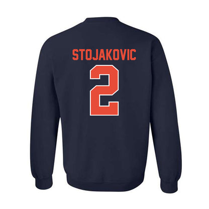 Illinois - NCAA Men's Basketball : Andrej Stojakovic - Classic Shersey Crewneck Sweatshirt-1