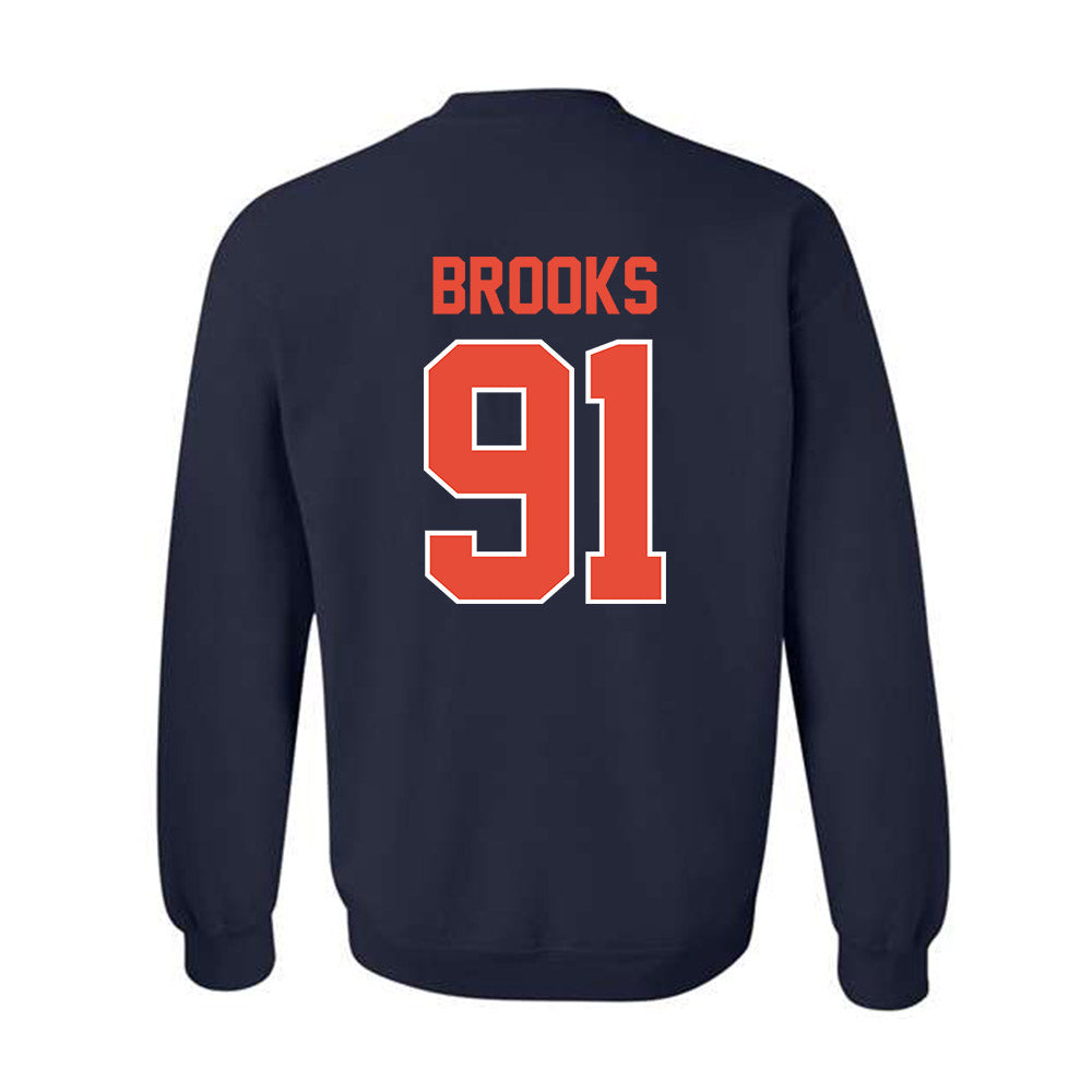Illinois - NCAA Football : Cameron Brooks - Classic Shersey Crewneck Sweatshirt-1