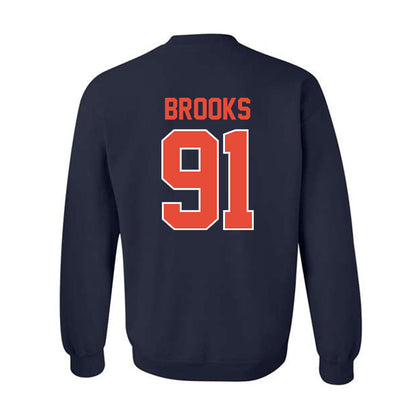 Illinois - NCAA Football : Cameron Brooks - Classic Shersey Crewneck Sweatshirt-1
