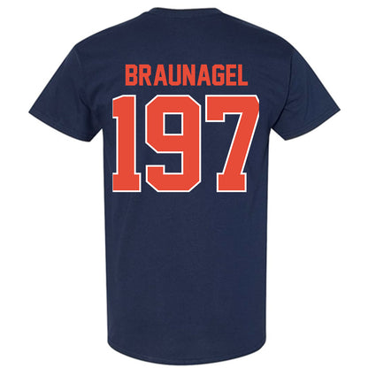 Illinois - NCAA Wrestling : Joey Braunagel - Classic Shersey T-Shirt-1