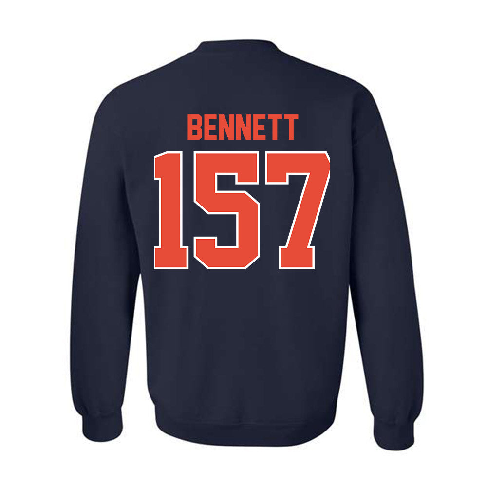 Illinois - NCAA Wrestling : Ryan Bennett - Classic Shersey Crewneck Sweatshirt-1