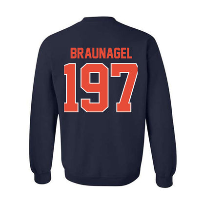 Illinois - NCAA Wrestling : Joey Braunagel - Classic Shersey Crewneck Sweatshirt-1