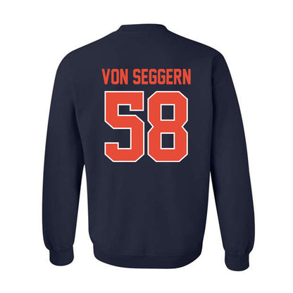 Illinois - NCAA Football : Landen Von Seggern - Classic Shersey Crewneck Sweatshirt-1