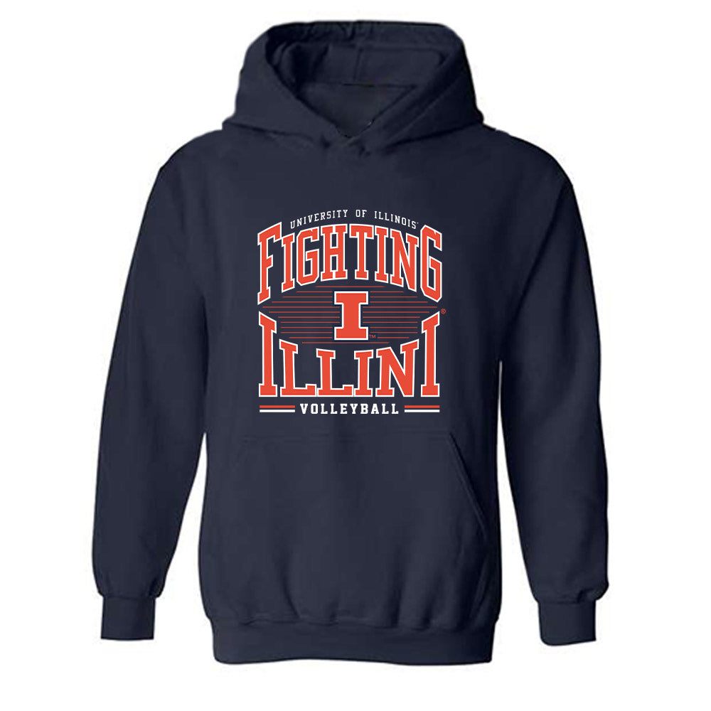 Illinois - NCAA Women's Volleyball : Paityn Chapman - Classic Shersey Hooded Sweatshirt-0
