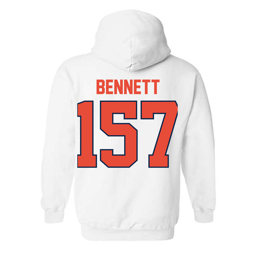 Illinois - NCAA Wrestling : Ryan Bennett - Classic Shersey Hooded Sweatshirt-1