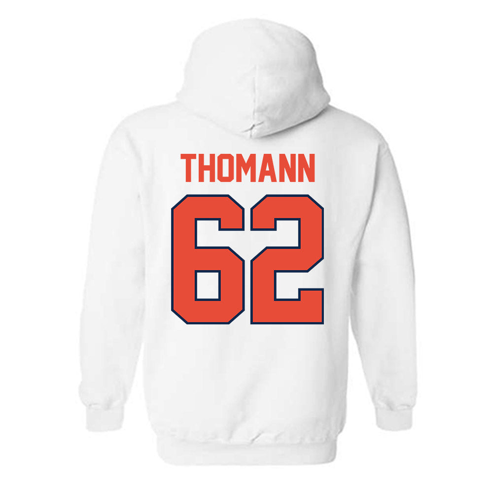 Illinois - NCAA Football : Casey Thomann - Classic Shersey Hooded Sweatshirt-1