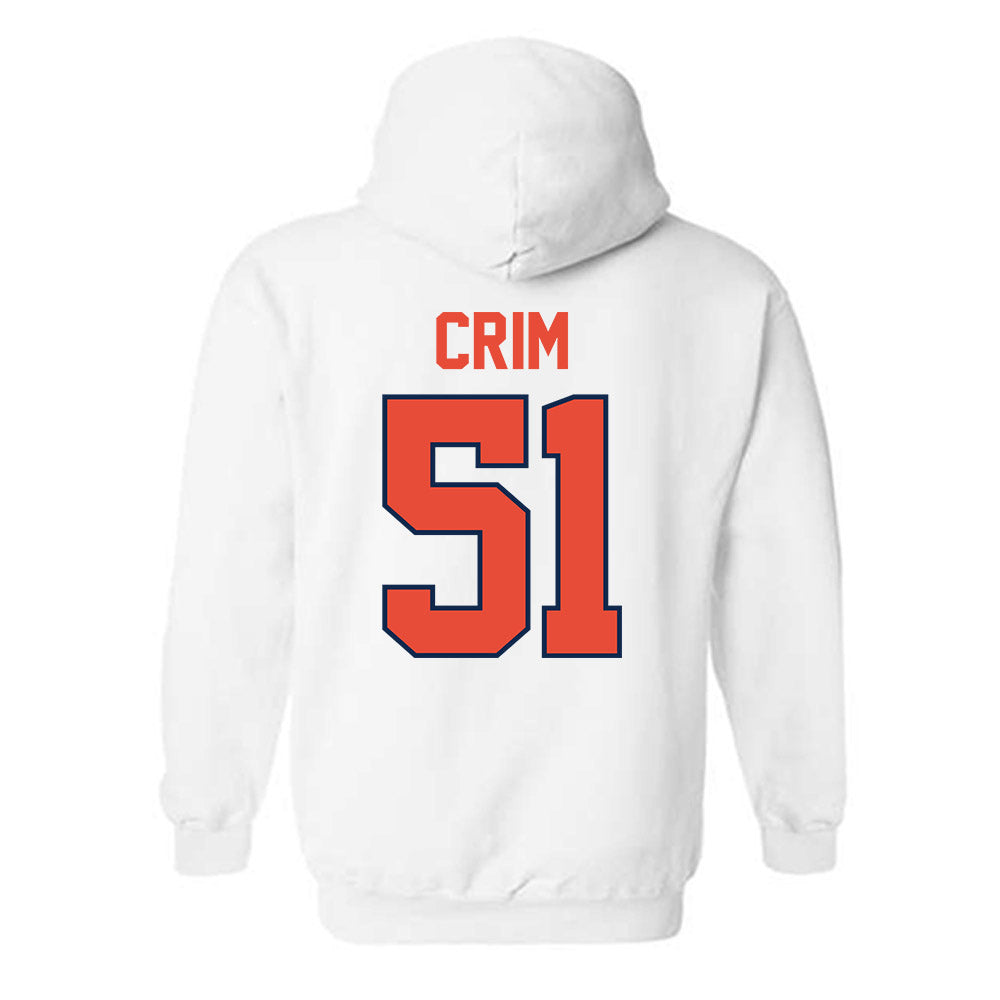Illinois - NCAA Football : Parker Crim - Classic Shersey Hooded Sweatshirt-1