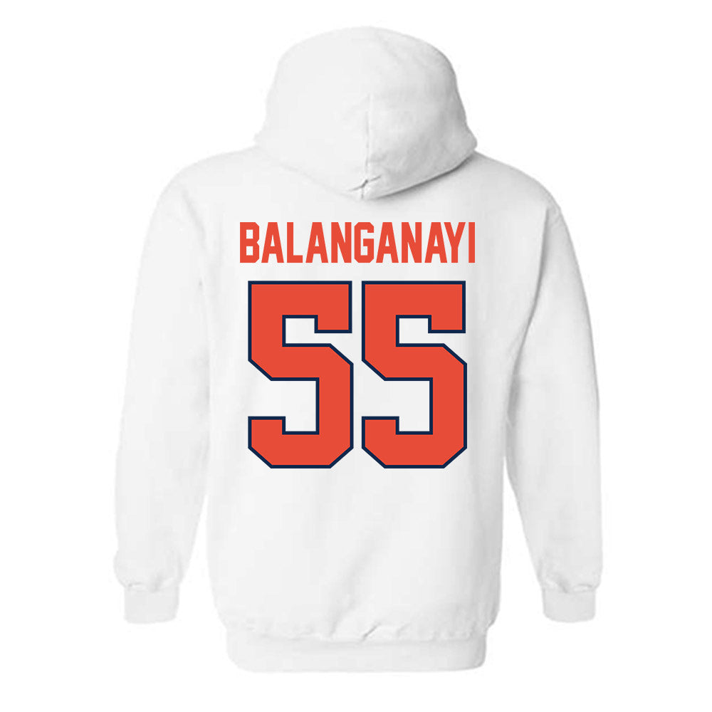 Illinois - NCAA Football : Tony Balanganayi - Classic Shersey Hooded Sweatshirt-1