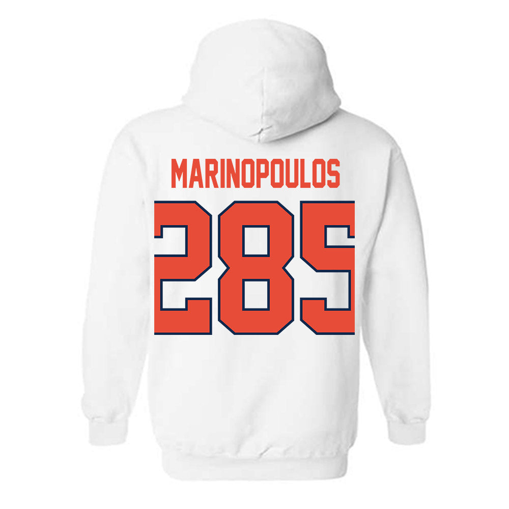 Illinois - NCAA Wrestling : Peter Marinopoulos - Classic Shersey Hooded Sweatshirt-1