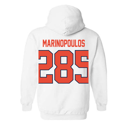 Illinois - NCAA Wrestling : Peter Marinopoulos - Classic Shersey Hooded Sweatshirt-1