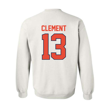 Illinois - NCAA Football : Hudson Clement - Classic Shersey Crewneck Sweatshirt-1