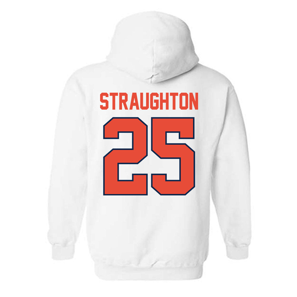 Illinois - NCAA Football : Des Straughton - Classic Shersey Hooded Sweatshirt-1