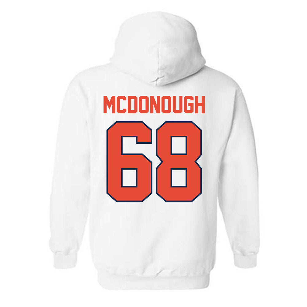 Illinois - NCAA Football : Michael McDonough - Classic Shersey Hooded Sweatshirt-1