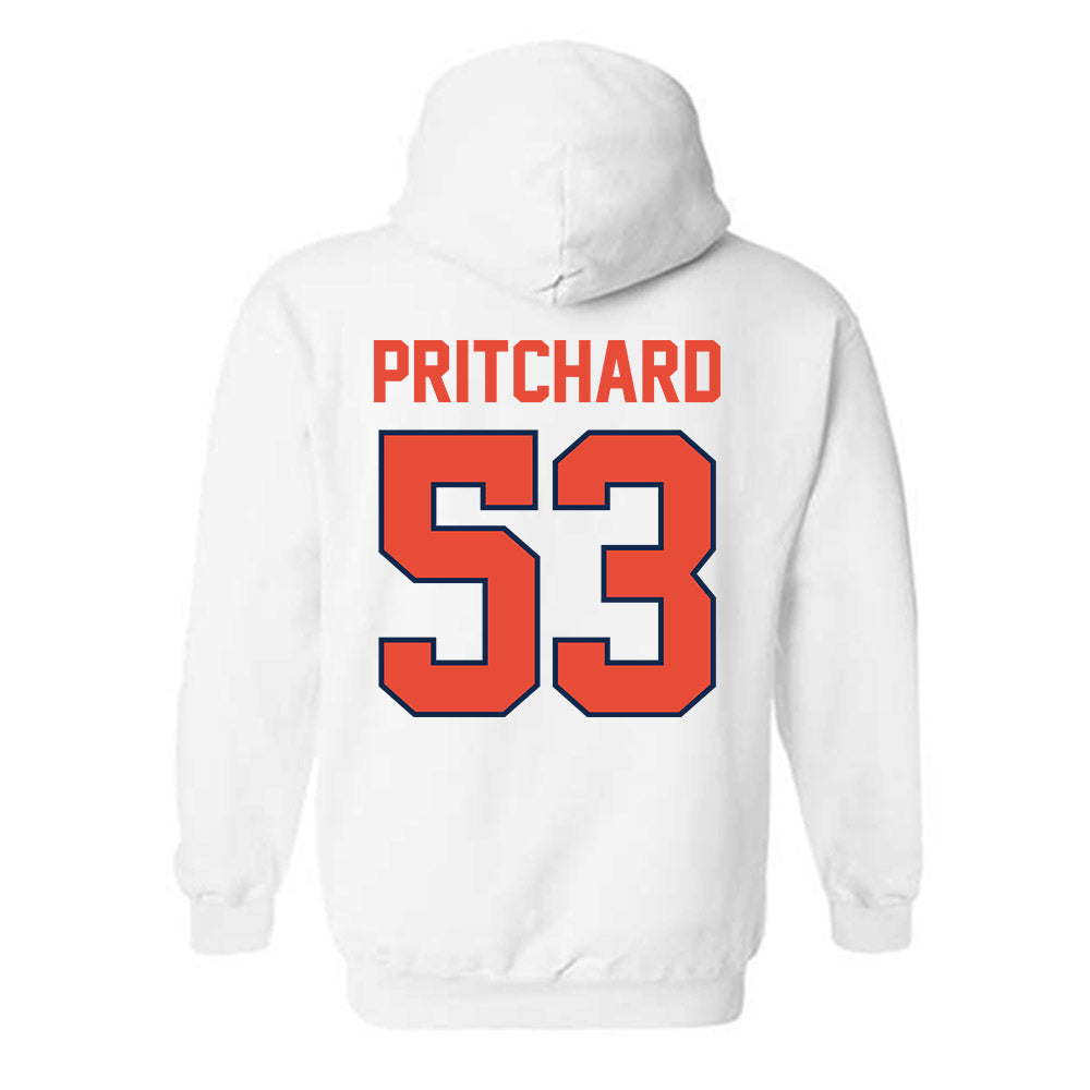 Illinois - NCAA Football : Kai Pritchard - Classic Shersey Hooded Sweatshirt-1