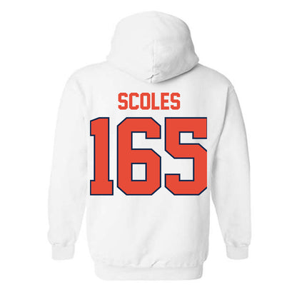 Illinois - NCAA Wrestling : Braeden Scoles - Classic Shersey Hooded Sweatshirt-1