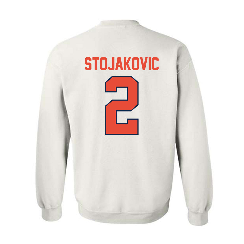 Illinois - NCAA Men's Basketball : Andrej Stojakovic - Classic Shersey Crewneck Sweatshirt-1