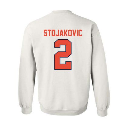 Illinois - NCAA Men's Basketball : Andrej Stojakovic - Classic Shersey Crewneck Sweatshirt-1