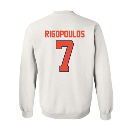 Illinois - NCAA Baseball : Foti Rigopoulos - Classic Shersey Crewneck Sweatshirt-1