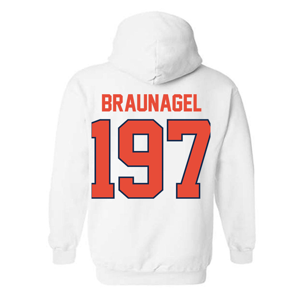 Illinois - NCAA Wrestling : Joey Braunagel - Classic Shersey Hooded Sweatshirt-1