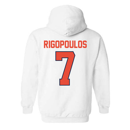 Illinois - NCAA Baseball : Foti Rigopoulos - Classic Shersey Hooded Sweatshirt-1