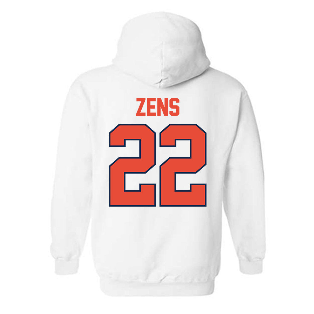 Illinois - NCAA Men's Basketball : Zavier Zens - Classic Shersey Hooded Sweatshirt-1