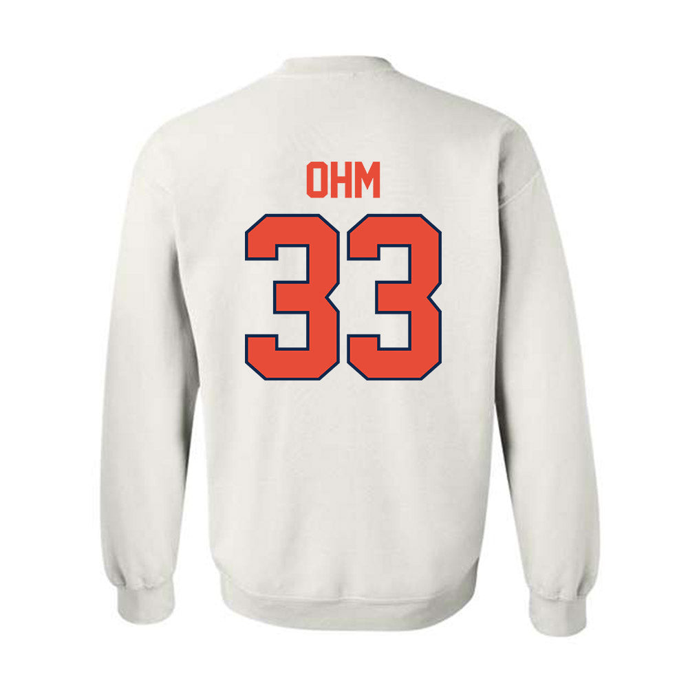 Illinois - NCAA Baseball : Ryan Ohm - Classic Shersey Crewneck Sweatshirt-1