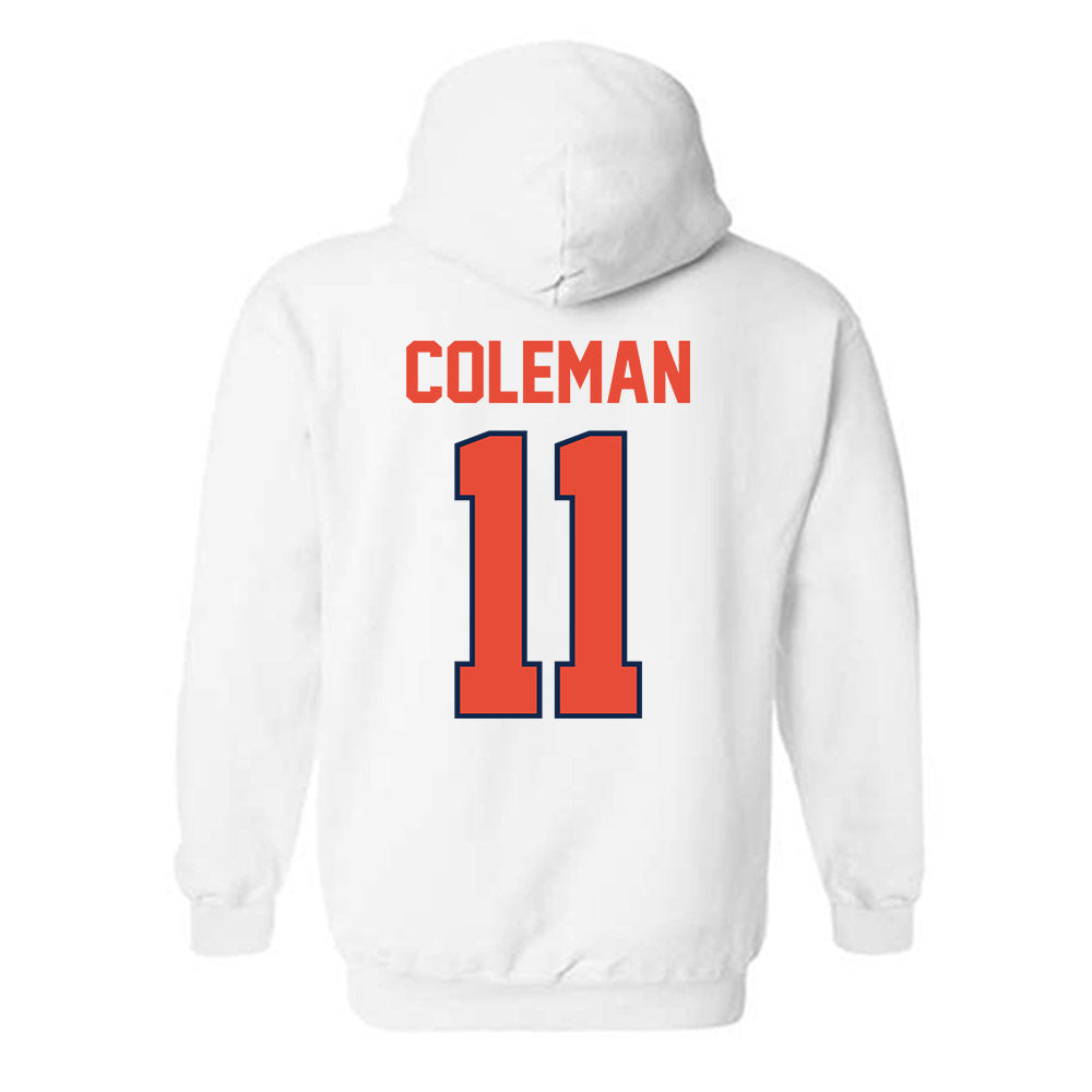 Illinois - NCAA Men's Basketball : Quentin Coleman - Classic Shersey Hooded Sweatshirt-1