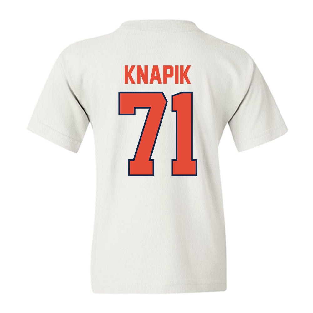 Illinois - NCAA Football : Nathan Knapik - Classic Shersey Youth T-Shirt-1