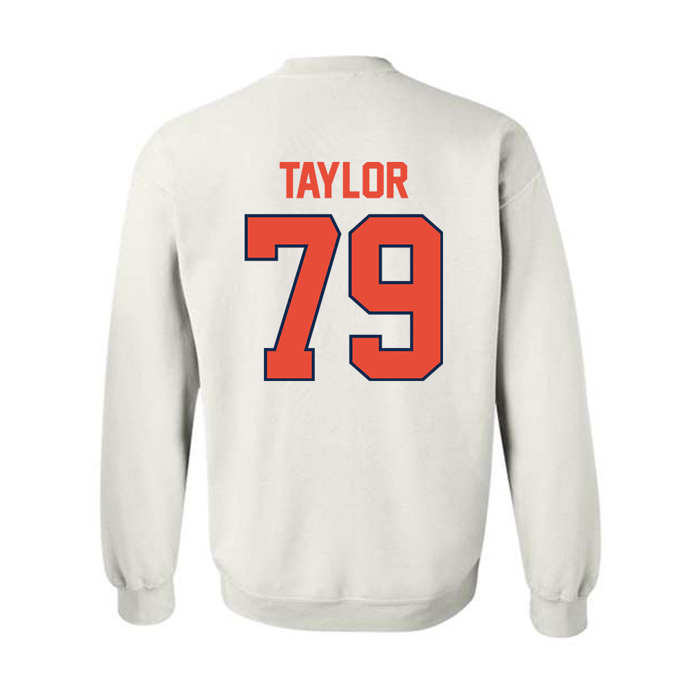 Illinois - NCAA Football : TJ Taylor - Classic Shersey Crewneck Sweatshirt-1