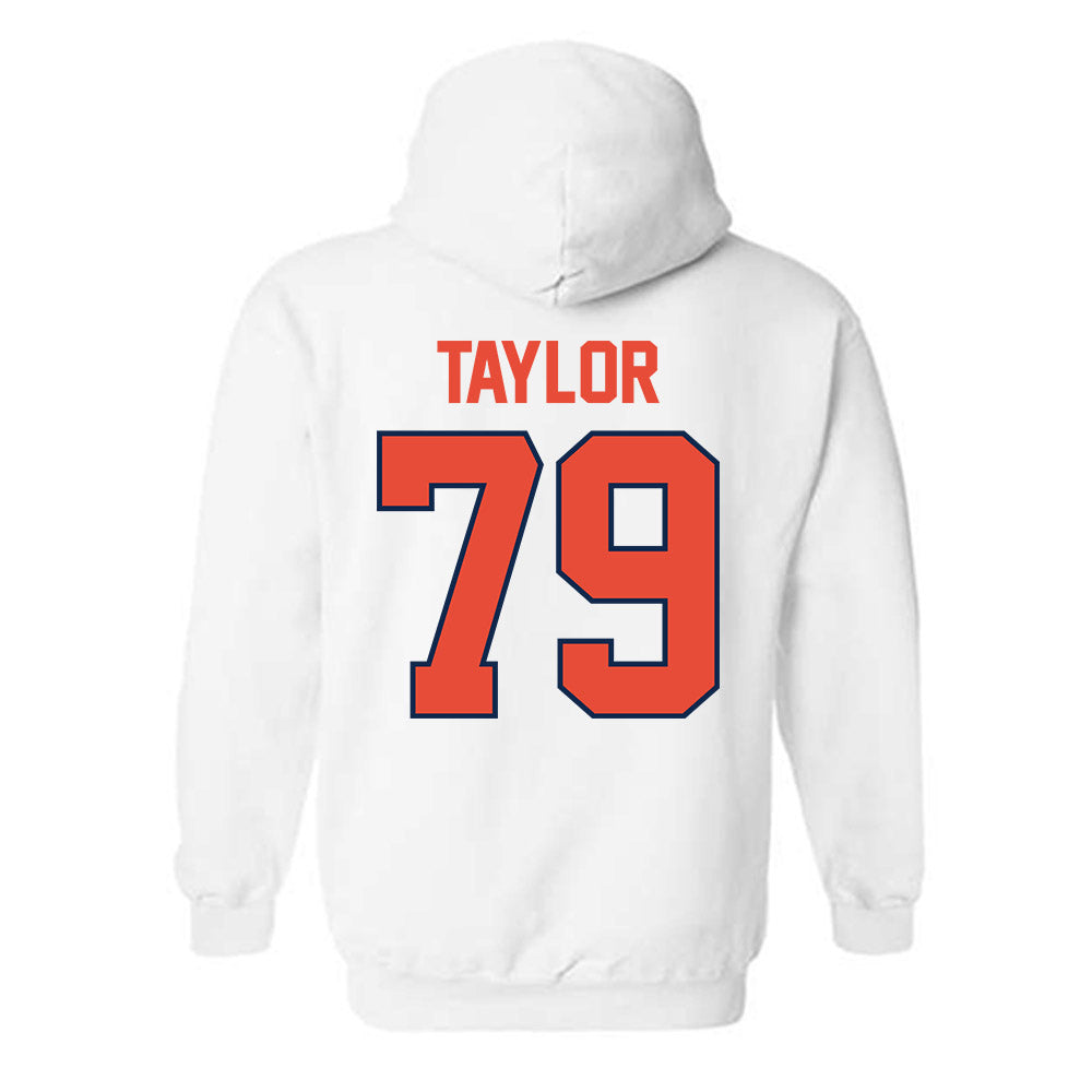 Illinois - NCAA Football : TJ Taylor - Classic Shersey Hooded Sweatshirt-1