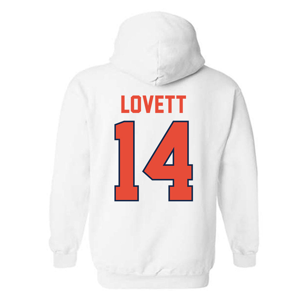 Illinois - NCAA Football : Andre Lovett - Classic Shersey Hooded Sweatshirt-1