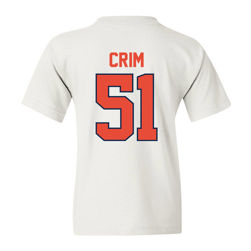 Illinois - NCAA Football : Parker Crim - Classic Shersey Youth T-Shirt-1