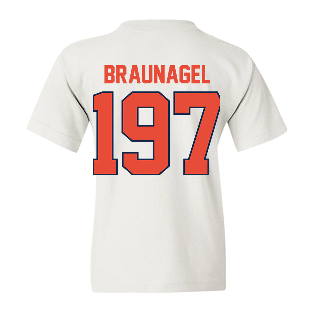 Illinois - NCAA Wrestling : Joey Braunagel - Classic Shersey Youth T-Shirt-1