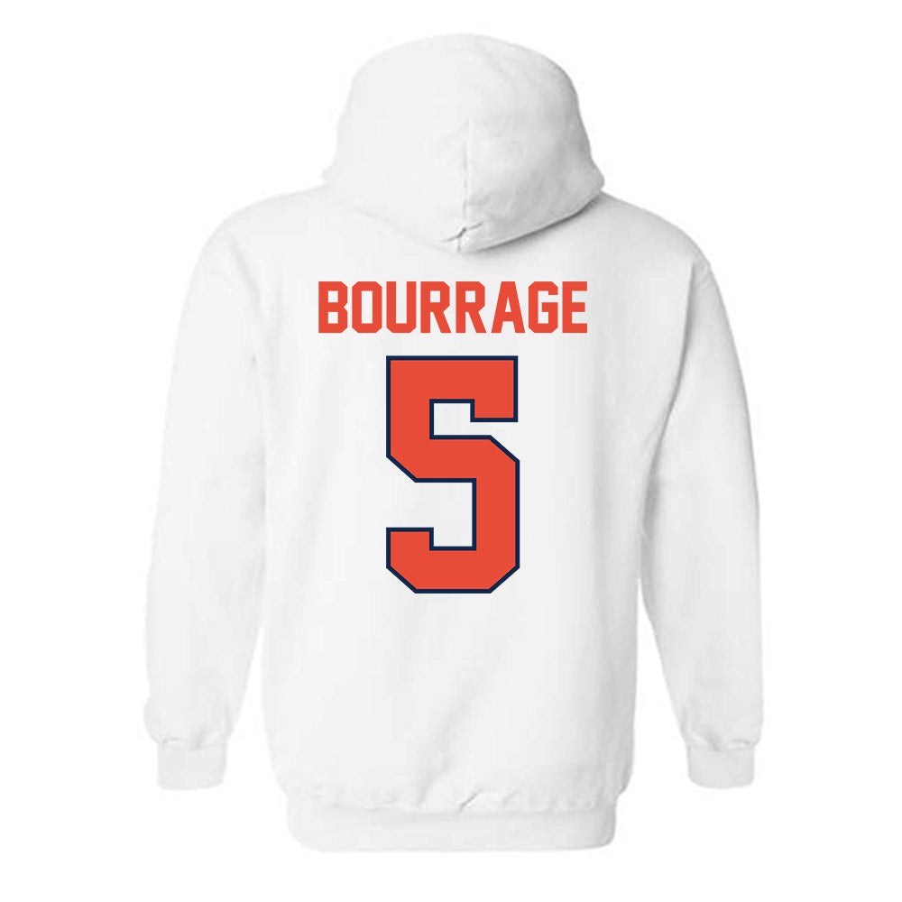Illinois - NCAA Women's Basketball : Divine Bourrage - Classic Shersey Hooded Sweatshirt-1