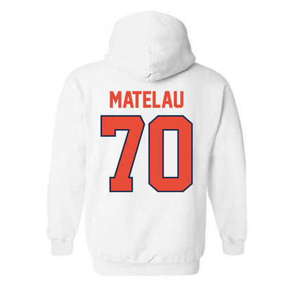 Illinois - NCAA Football : Maika Matelau - Classic Shersey Hooded Sweatshirt-1
