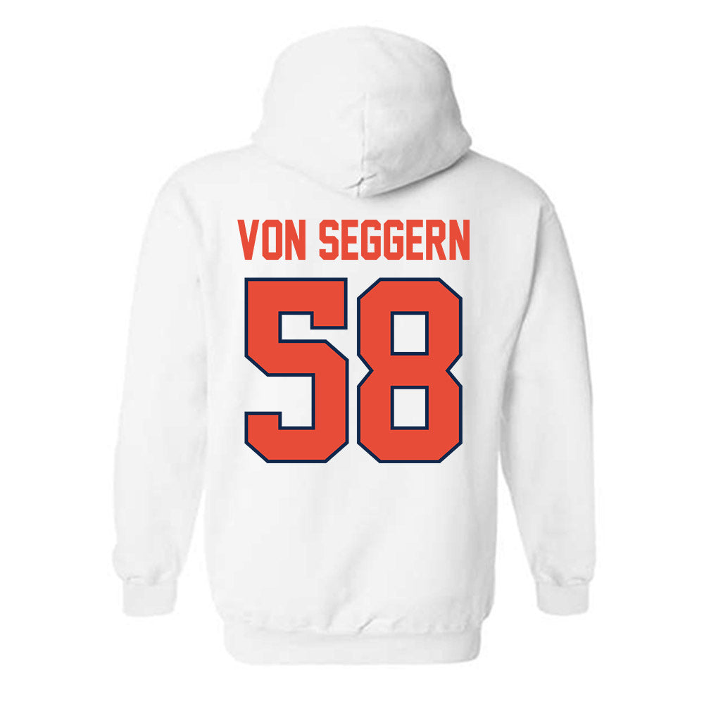 Illinois - NCAA Football : Landen Von Seggern - Classic Shersey Hooded Sweatshirt-1