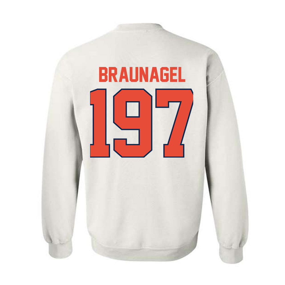 Illinois - NCAA Wrestling : Joey Braunagel - Classic Shersey Crewneck Sweatshirt-1