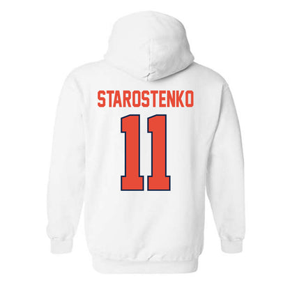 Illinois - NCAA Women's Volleyball : Kristina Starostenko - Classic Shersey Hooded Sweatshirt-1