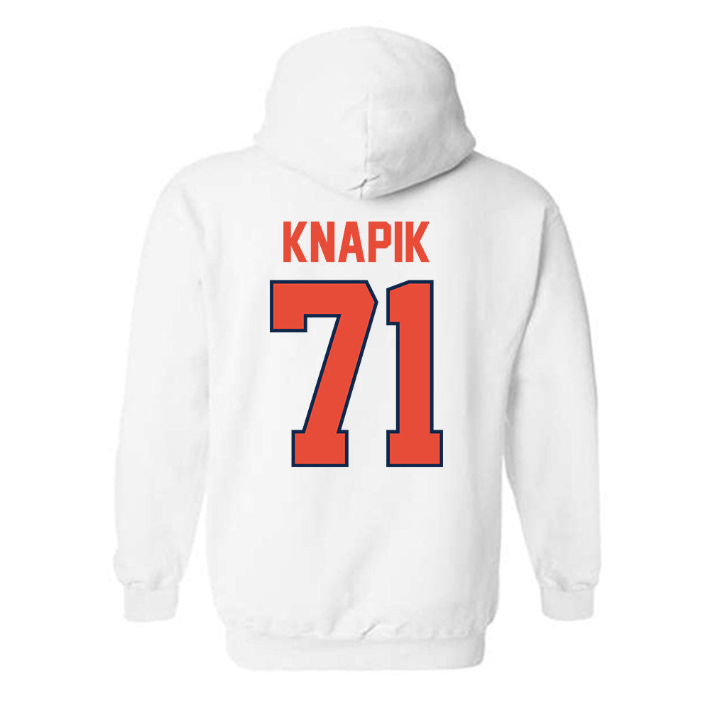 Illinois - NCAA Football : Nathan Knapik - Classic Shersey Hooded Sweatshirt-1