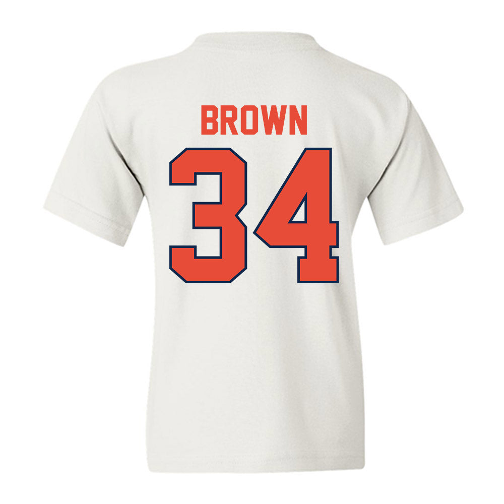Illinois - NCAA Men's Basketball : Ethan Brown - Classic Shersey Youth T-Shirt-1