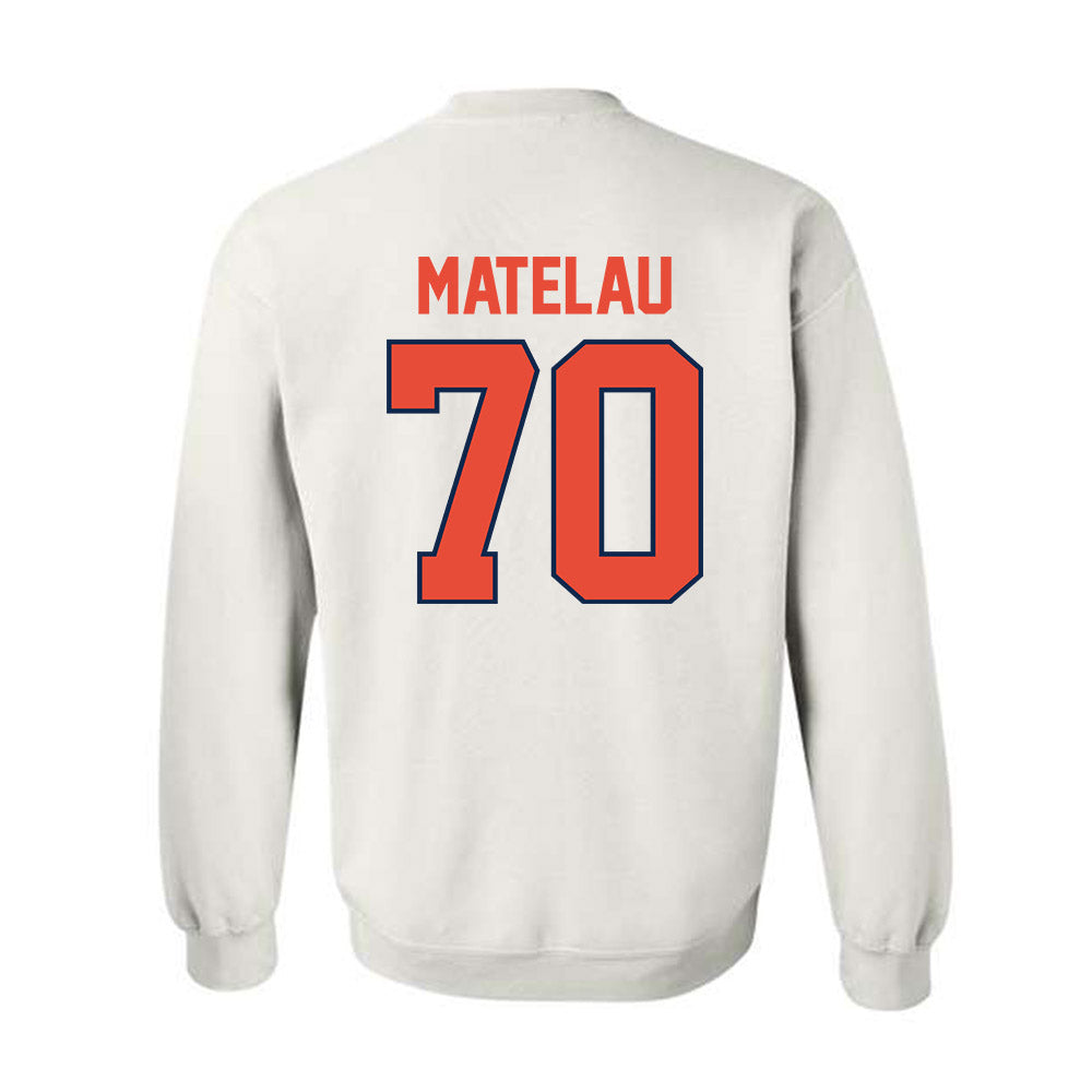 Illinois - NCAA Football : Maika Matelau - Classic Shersey Crewneck Sweatshirt-1