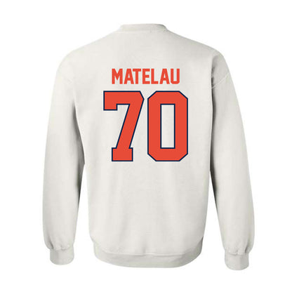Illinois - NCAA Football : Maika Matelau - Classic Shersey Crewneck Sweatshirt-1