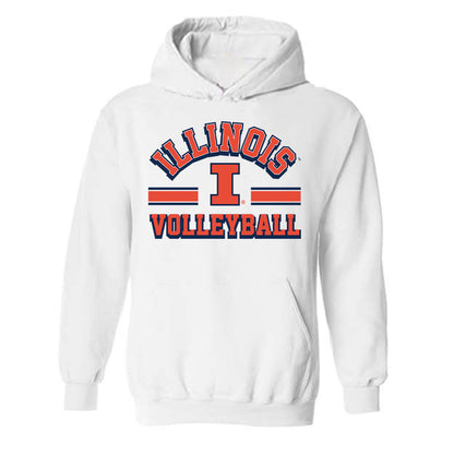 Illinois - NCAA Women's Volleyball : Madi Miles - Classic Shersey Hooded Sweatshirt-0
