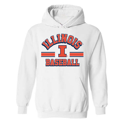 Illinois - NCAA Baseball : Foti Rigopoulos - Classic Shersey Hooded Sweatshirt-0