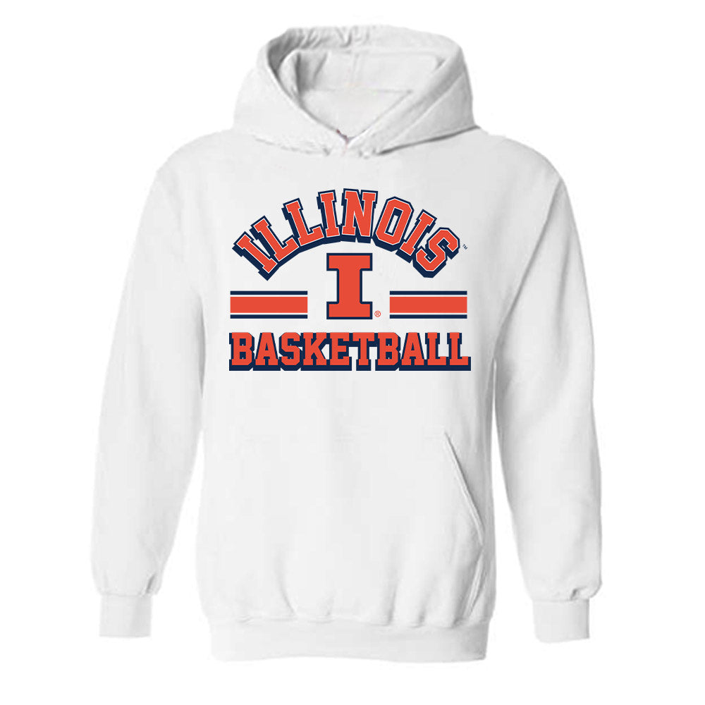 Illinois - NCAA Women's Basketball : Divine Bourrage - Classic Shersey Hooded Sweatshirt-0
