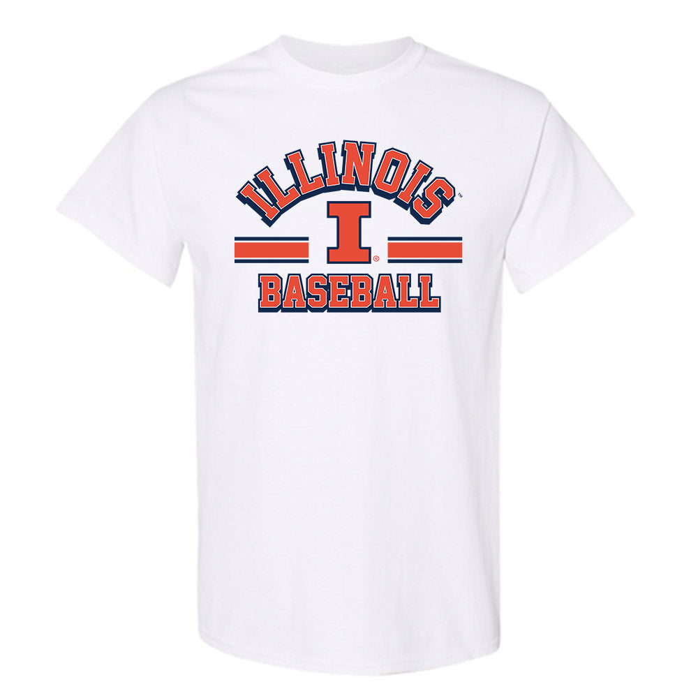 Illinois - NCAA Baseball : Zach Bates - Classic Shersey T-Shirt-0